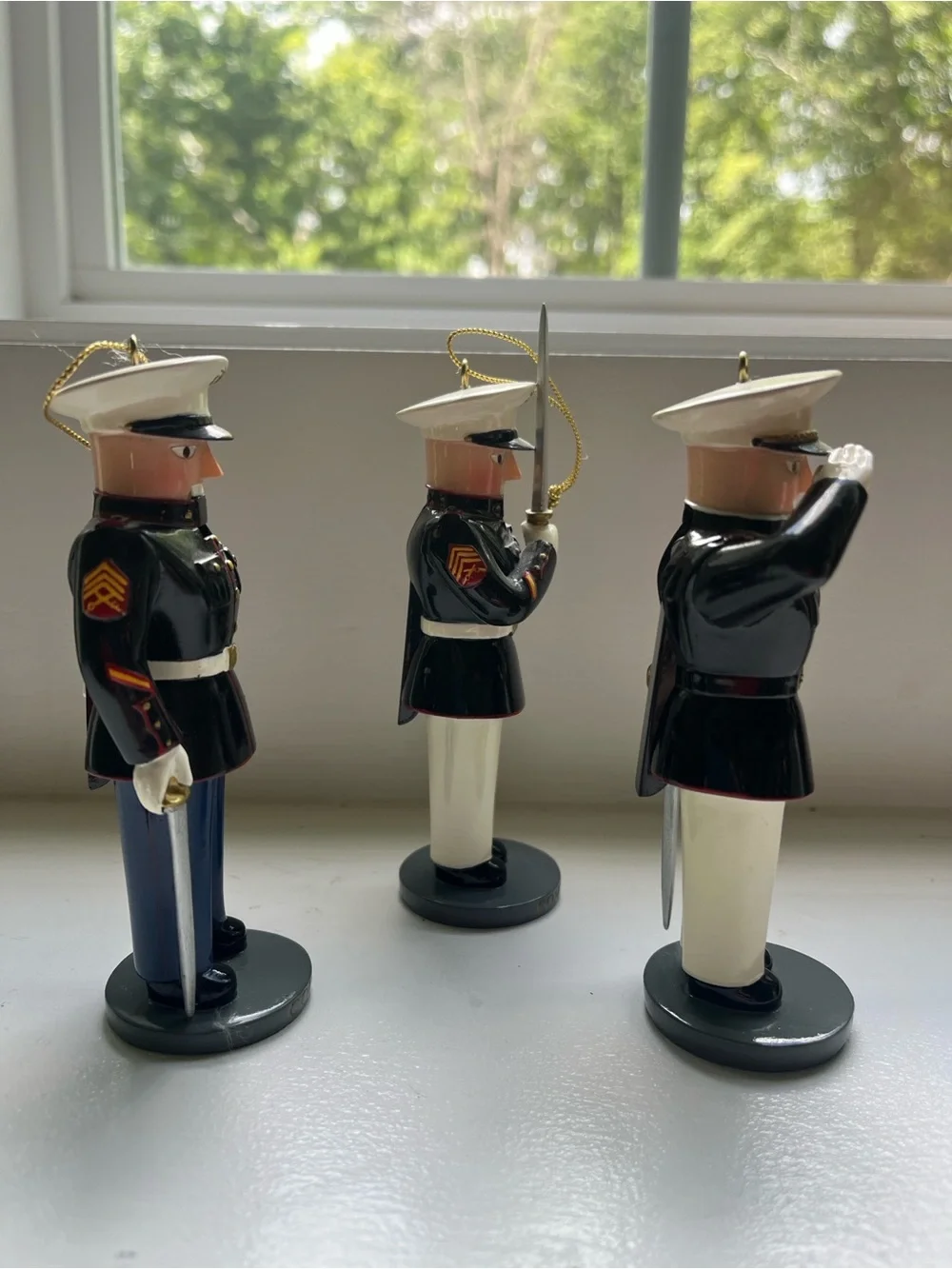 Bradford Exchange Ed. USMC Marine Nutcracker Ornament Honor Courage Commmitment
